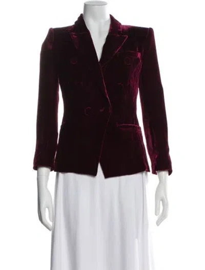 Pre-owned L'agence Blazer In Burgundy