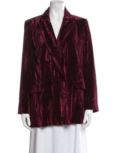 Pre-owned L'agence Blazer In Burgundy