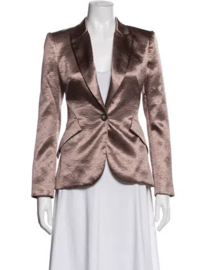 Pre-owned L'agence Blazer In Gold