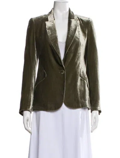 Pre-owned L'agence Blazer In Green