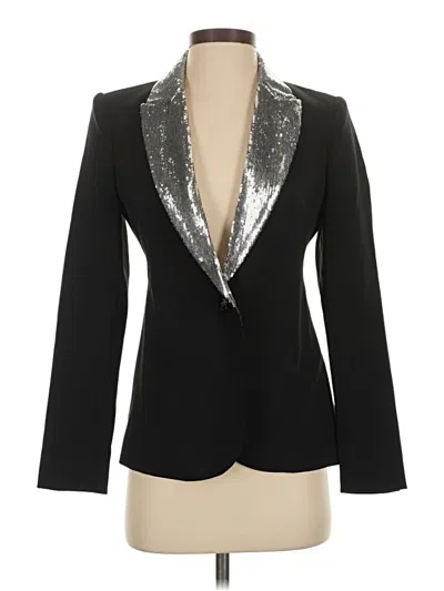 Pre-owned L'agence Blazer Jacket In Silver