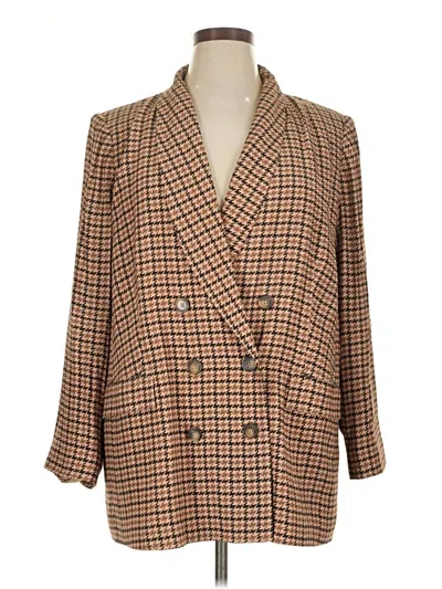 Pre-owned L'agence Blazer Jacket In Tan