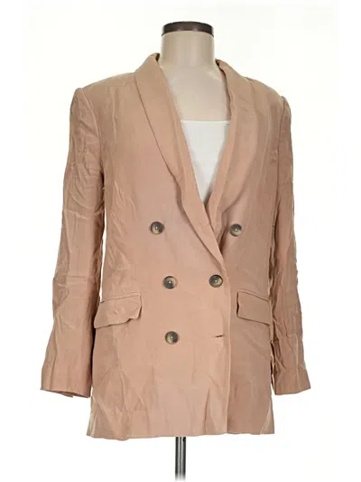 Pre-owned L'agence Blazer Jacket In Tan