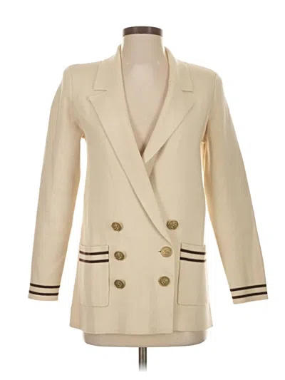 Pre-owned L'agence Blazer Jacket In White