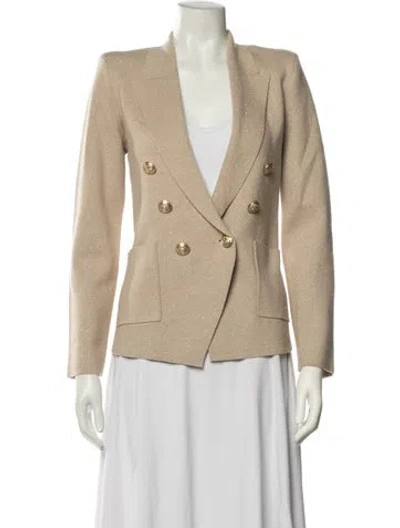 Pre-owned L'agence Blazer In Metallic/neutrals