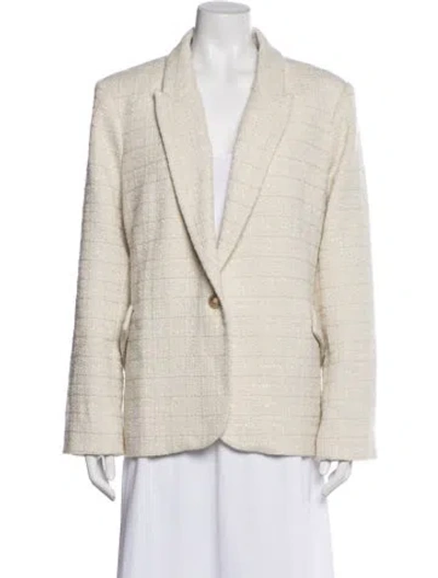 Pre-owned L'agence Blazer In Neutral