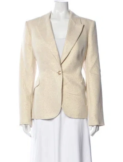 Pre-owned L'agence Blazer In Neutral