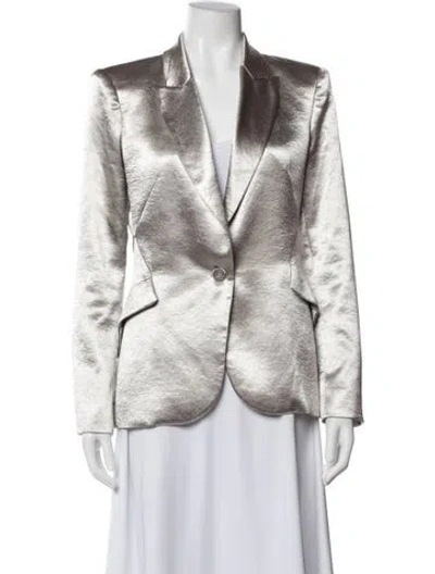 Pre-owned L'agence Blazer In Neutral