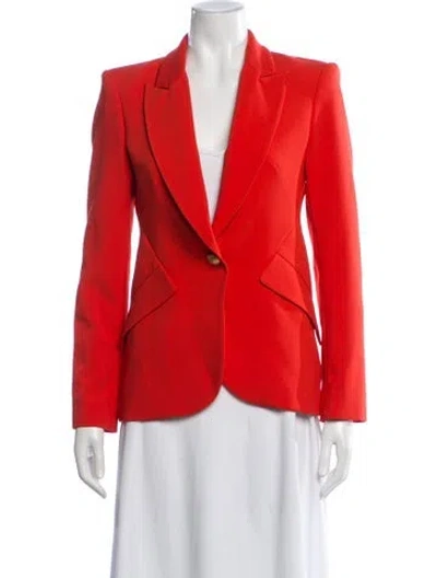 Pre-owned L'agence Blazer In Orange