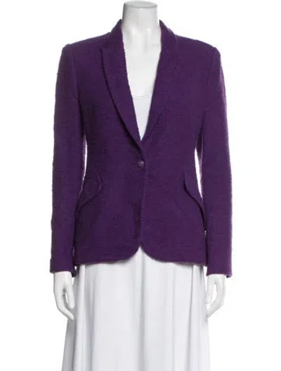 Pre-owned L'agence Blazer In Purple