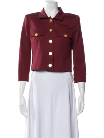 Pre-owned L'agence Blazer W/ Tags In Burgundy