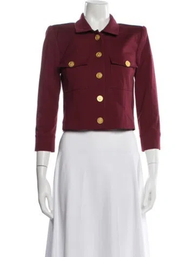 Pre-owned L'agence Blazer W/ Tags In Burgundy