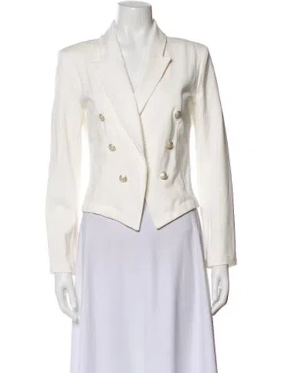 Pre-owned L'agence Blazer In White