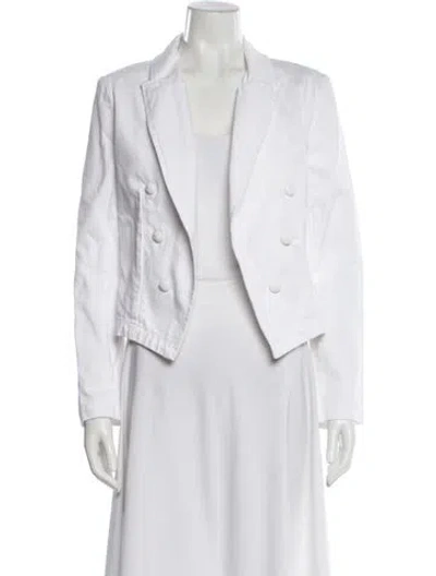 Pre-owned L'agence Blazer In White