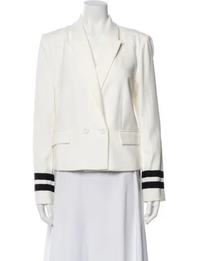Pre-owned L'agence Blazer In White