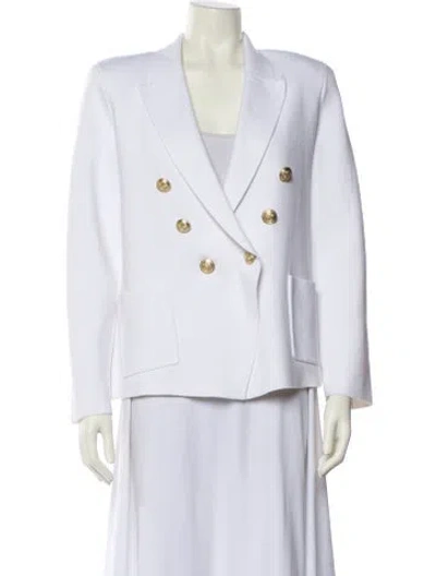 Pre-owned L'agence Blazer In White