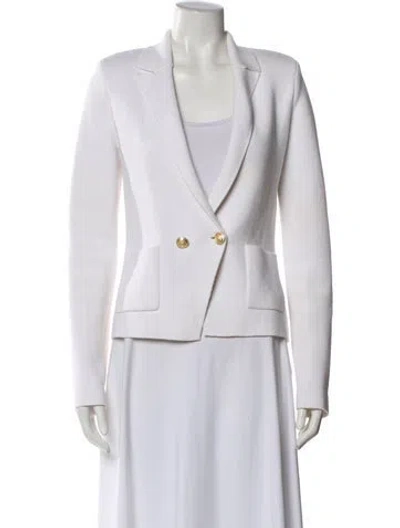Pre-owned L'agence Blazer In White