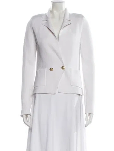 Pre-owned L'agence Blazer In White
