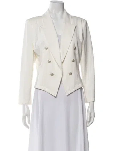 Pre-owned L'agence Blazer In White