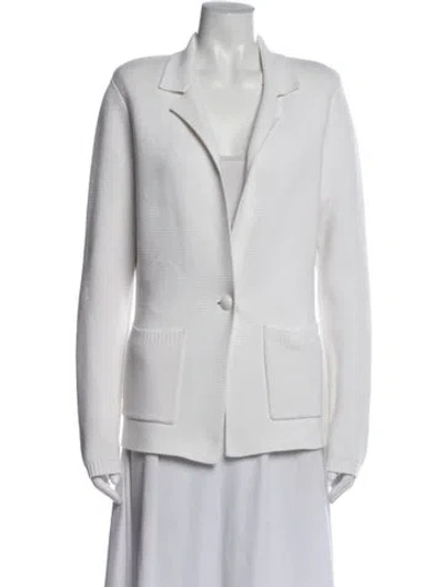 Pre-owned L'agence Blazer In White