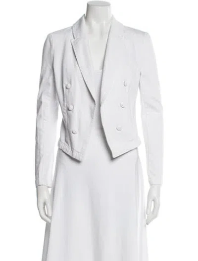 Pre-owned L'agence Blazer In White