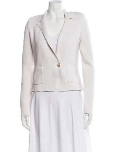 Pre-owned L'agence Blazer In White