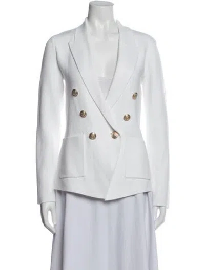 Pre-owned L'agence Blazer In White