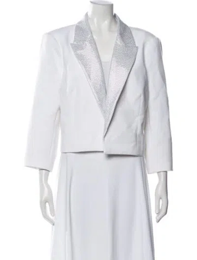 Pre-owned L'agence Blazer In White