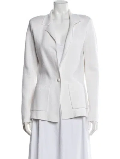 Pre-owned L'agence Blazer In White