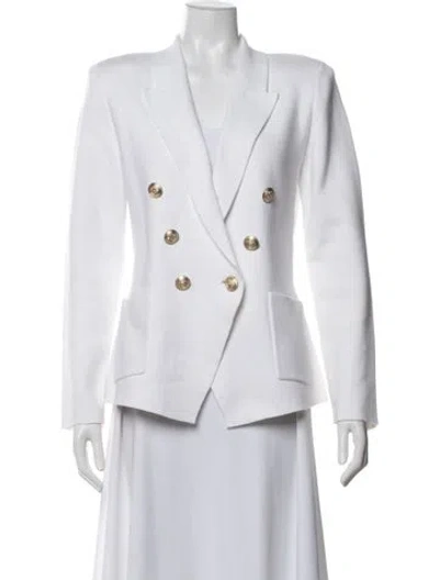 Pre-owned L'agence Blazer In White