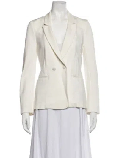 Pre-owned L'agence Blazer In White