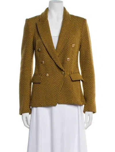 Pre-owned L'agence Blazer In Yellow