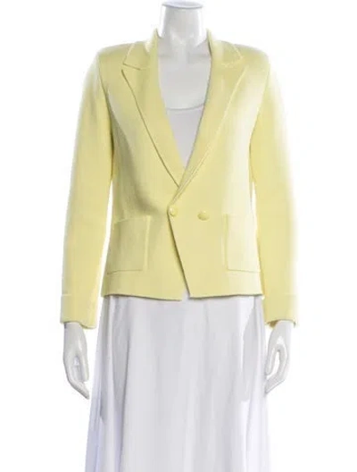 Pre-owned L'agence Blazer In Yellow