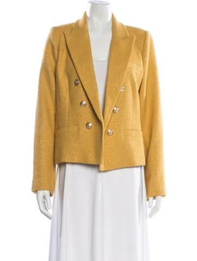Pre-owned L'agence Blazer In Yellow