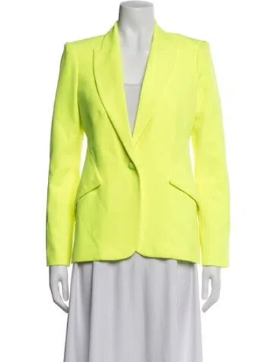 Pre-owned L'agence Blazer In Yellow