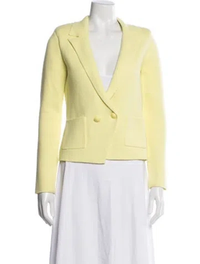 Pre-owned L'agence Blazer In Yellow