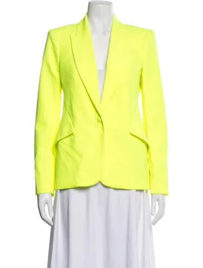 Pre-owned L'agence Blazer In Yellow