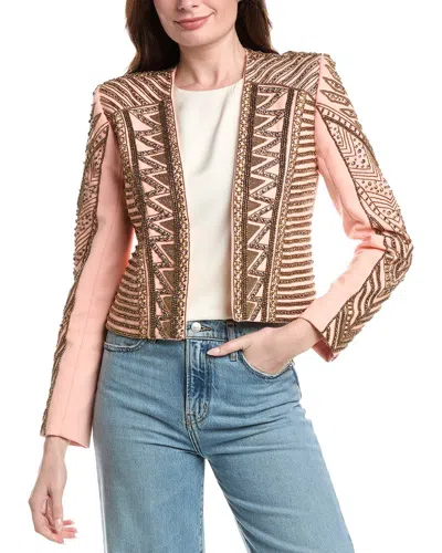L'agence Blossom Geo Embellished Jacket In Purple