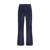 L'agence Blue Cotton High-waisted Jean In Blue