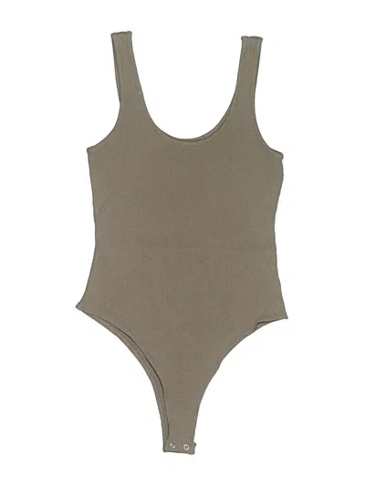 Pre-owned L'agence Bodysuit In Tan
