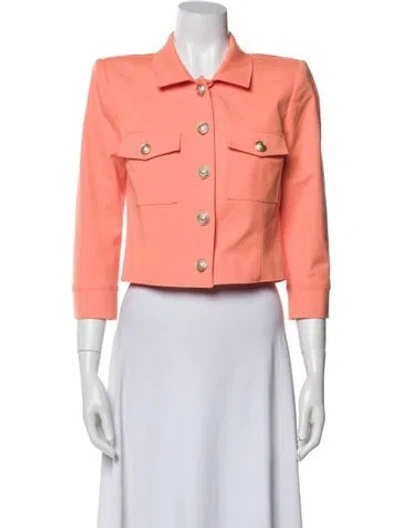 Pre-owned L'agence Bolero In Orange
