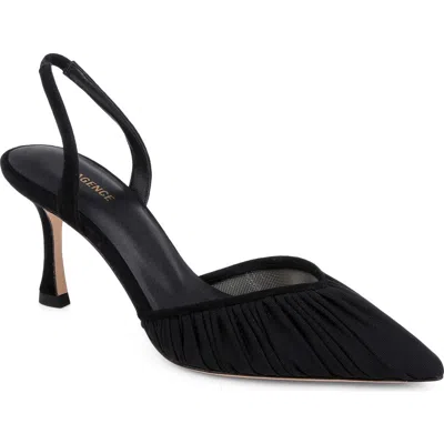 L'agence Bowery Pointed Toe Slingback Pump In Black