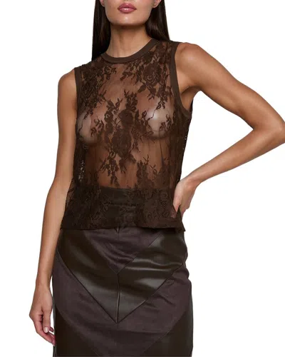 L'agence Brax Tank Top In Brown