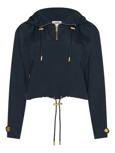 L'agence Bronwyn Hooded Jacket In Blue