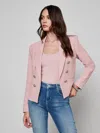 L'agence Brooke Open-front Blazer In Pink