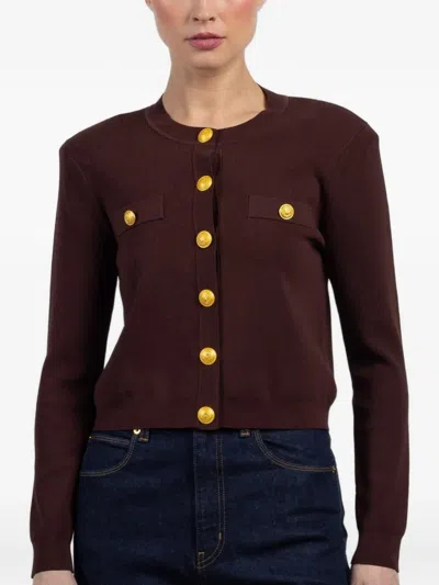 L'agence Button-fastening Jacket In Brown