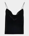 L'agence Calista Cowl-neck Silk Camisole In Multi