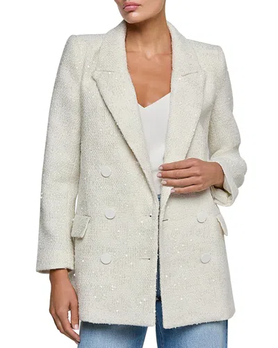 L'agence Cambrie Oversized Blazer In White