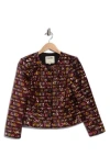 L'agence Caprina Three-quarter Sleeve Jacket In Black