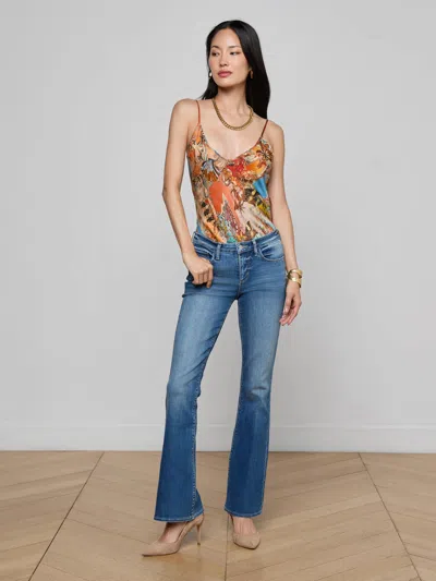 L'agence Cara Low-rise Bootcut Jean In Brown